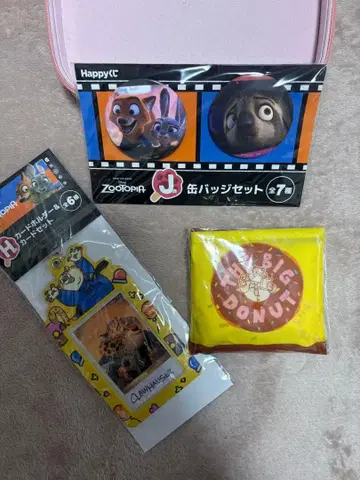 주토피아 1번 복권 캔뱃지 카드 홀더 에코백