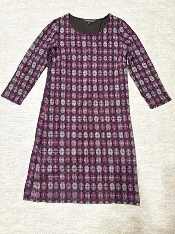 로라 애슐리 니트 무늬 오부 소매 튜닉