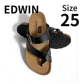 EDWIN 에드윈 컴포트 샌들 25.0 블랙 블랙 223