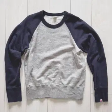 UES 래글런 슬리브 맨투맨 멜란지 그레이 2(M)