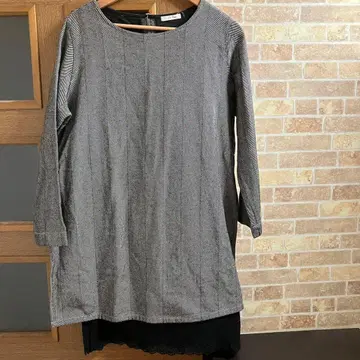 펠리시모 써니클라우드 살짝 레이스 튜닉 L