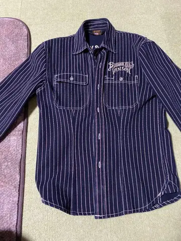 반손 자수 워배시 셔츠 size L