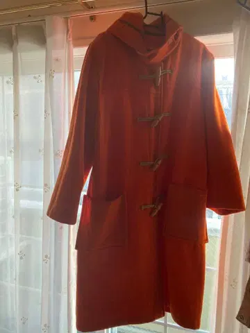 오렌지 더플 코트 후드 부착 SHIPS 구매