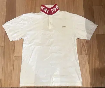 초레어 희귀 phenomenon 화이트 피케 셔츠 로고