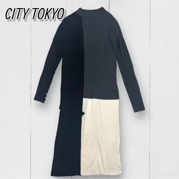 A+ TOKYO 니트 아지메 원피스