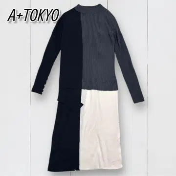 A+ TOKYO 니트 아지메 원피스