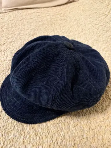 NEW YORK HAT 코듀로이 헌팅 캡 네이비 XL