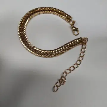 골드 뜨개질 팔찌