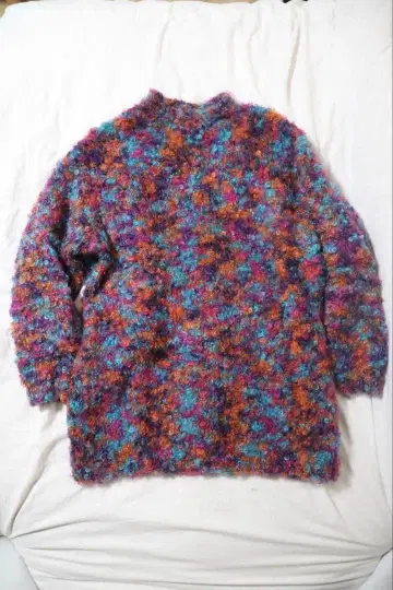 구제 의류: 푸들 니트 원피스 (80~90s)