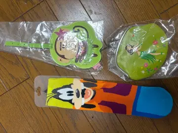 구피 양말과 꽃무늬 파우치 세트 하와이 기념품