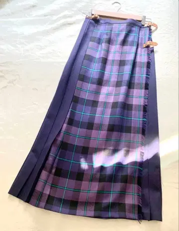 새상품급 오닐 오브 더블린 롱 스커트 울 10 M 퍼플