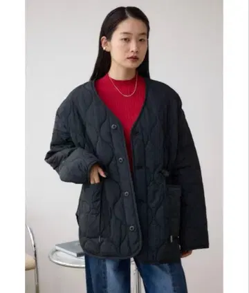 블랙 퀼팅 자켓 M 사이즈