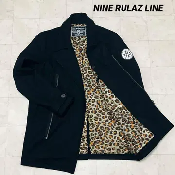 NINE RULAZ LINE 집업 자켓 안감 올 패턴 레오파드
