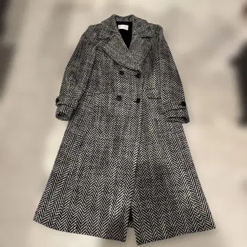 Pinky & Dianne 38 더블 브레스트 롱 코트