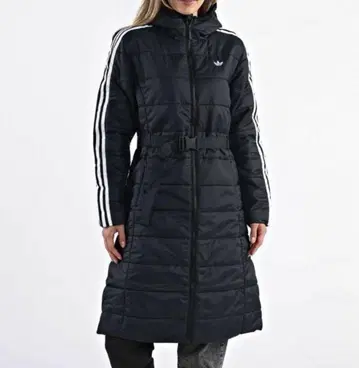 adidas 오리지널, 충전솜 롱 코트, M, 택 포함 새상품