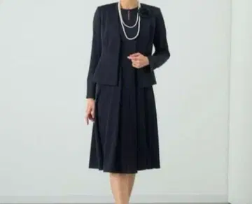 아나이 상하의 세트 트리아세 새틴 페플럼 자켓 40 원피스 38