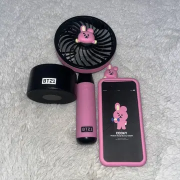 BT21 COOKY 팬 스피커 스마트폰 케이스 세트