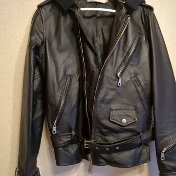 BUFFALO BOBS 돈피 가죽 라이더 자켓