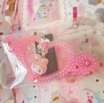 새상품 산리오 멜로우 살롱 시리즈 키링 마이멜로디 키라키라