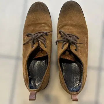 스테파노 로시 브라운 스웨이드 레이스업 슈즈