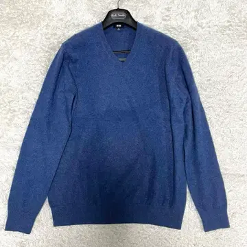 레어 XL 빅 사이즈 유니클로 캐시미어 100% V넥