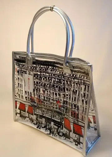 타카시마야 투명 비닐 샵 백 시원함