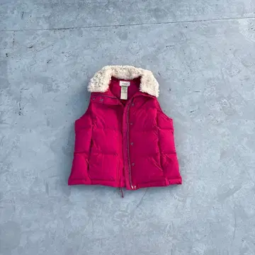 L.L.Bean 핑크 다운 베스트 XS