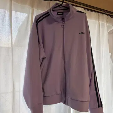 NERDY 라벤더 집업 저지 L 사이즈