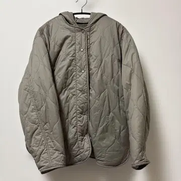 리버서블 퀼팅 자켓 베이지