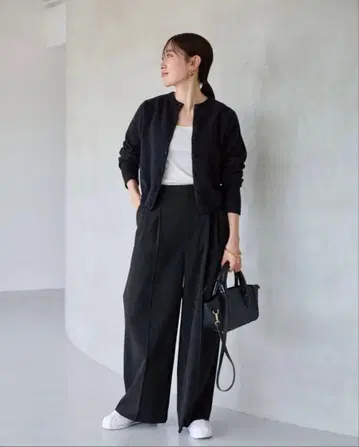 FRAMeWORK 워셔블 TW 턱 와이드 팬츠