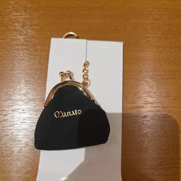 Manato 블랙 패브릭 소재 키링