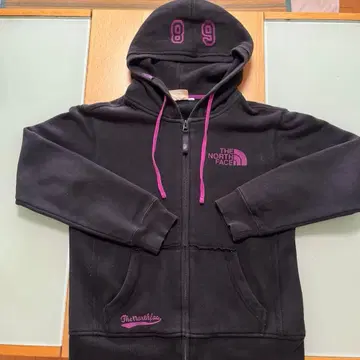 The North Face 풀 집업 후드티 블랙