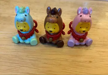 디즈니 스토어 간지 시리즈 시크릿 피규어 푸우 삼색 세트