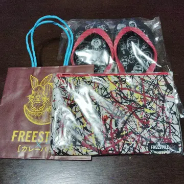 오노 사토시 FREESTYLE 파우치 & 비치 샌들 (덤으로 종이 봉투)