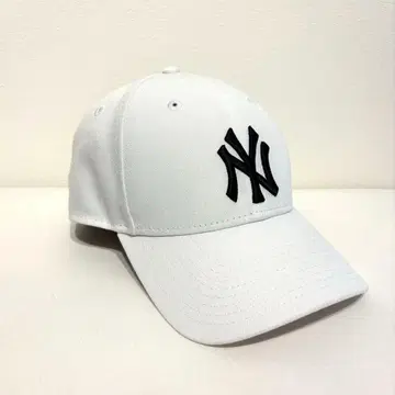 화이트 NY 로고 야구 모자