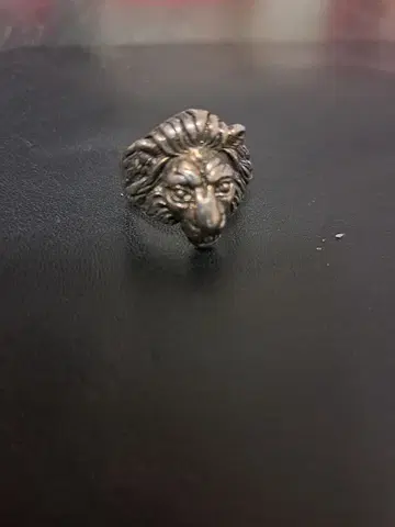 라이온 디자인 실버 반지