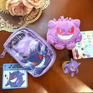 포켓몬 겐가르 쁘띠 봉제 인형 피규어 컬렉션 파우치