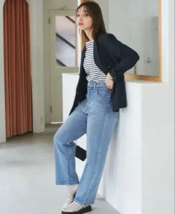 새상품급 로페피크닉 허리 혁명 데님