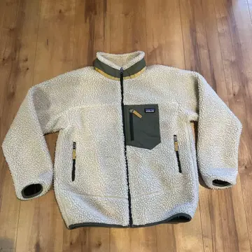 Patagonia XL 자켓 크림/올리브 키즈 XL 사이즈