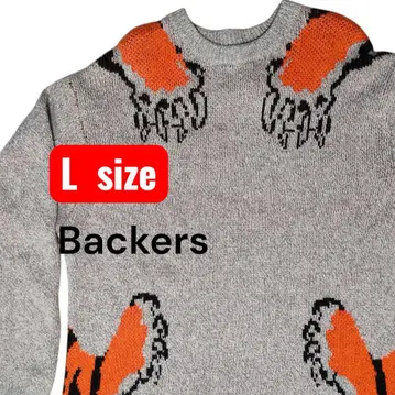 Backers 백 프린트 호랑이 무늬 L 임팩트 대 빈티지풍 새상품급