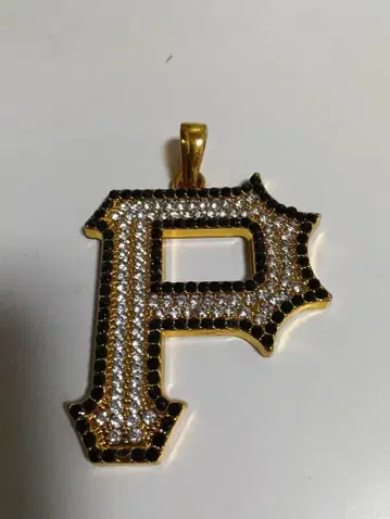 골드 P형 펜던트 목걸이