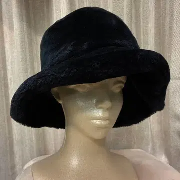 블랙 플리스 버킷햇