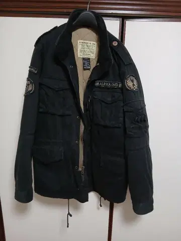 ALPHA IND. 밀리터리 블루종 블랙