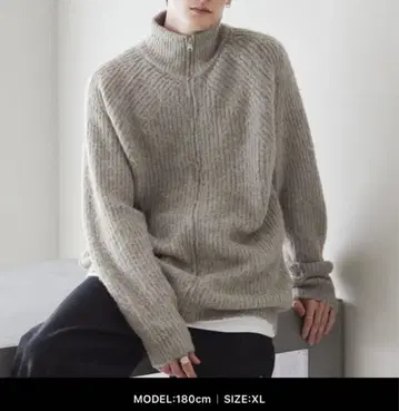 새상품 CTHY 스웨터 니트 울 믹스 드라이버즈 니트 L 사이즈