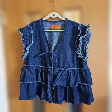 레드캡 FREAKS STORE 데님 티어드 베스트