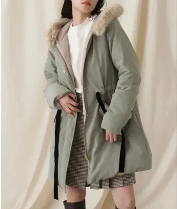 질 바이 질 스튜어트 밀리터리 리버서블 코트