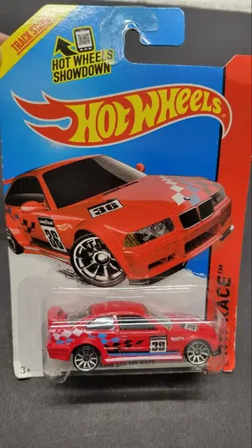 핫휠 BMW E36 M3 레이스 사양 미니카 빨간색