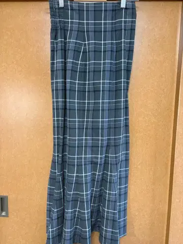 SNIDEL 체크 무늬 롱 스커트