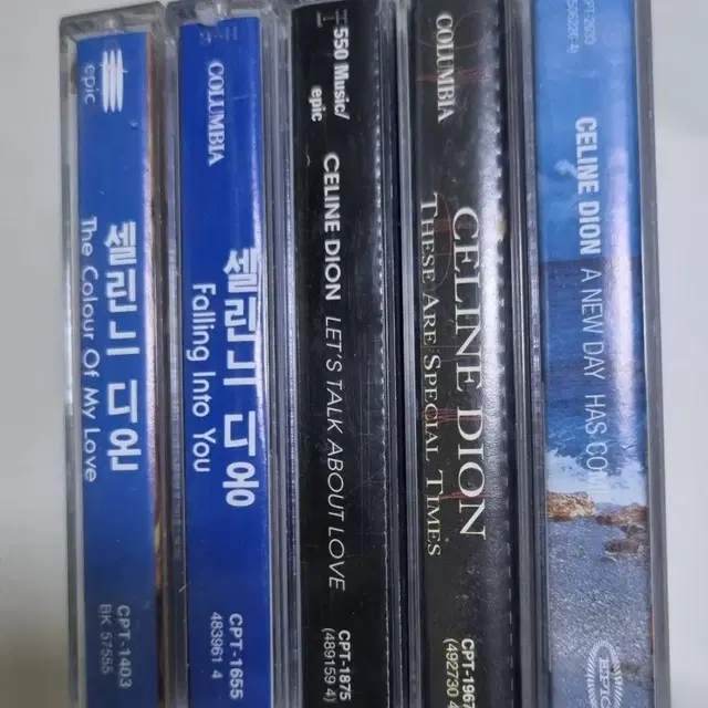 셀린디온 정규 앨범 카세트테이프 5장