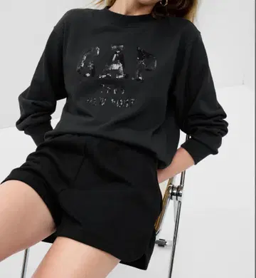 GAP 맨투맨 블랙 XXS